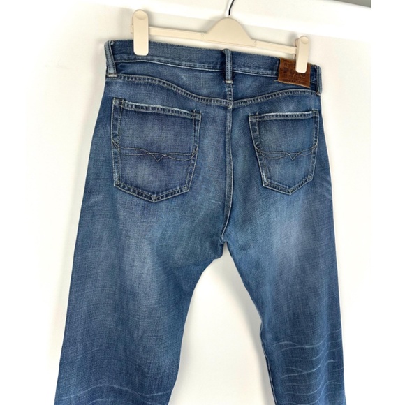 Vintage Polo by Ralph Lauren Relaxed Fit Denim Blue Jeans • 34 x 34 Mens - Picture 5 of 10